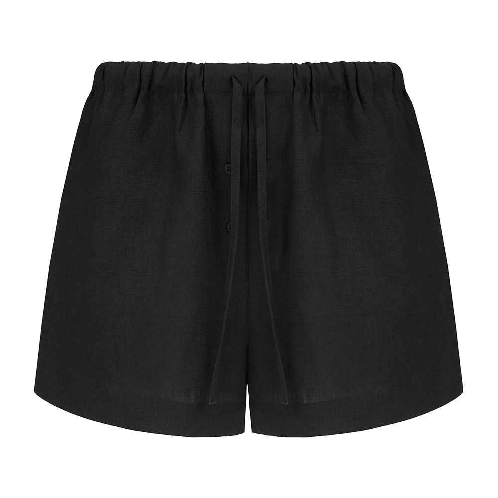 Шорты Black изо льна