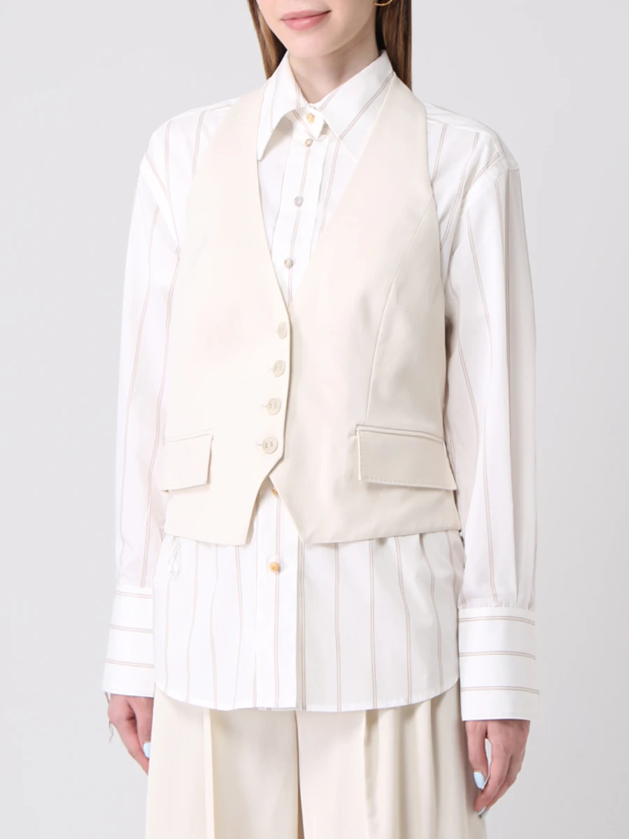 Жилет однобортный