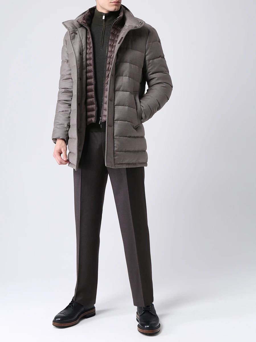 Пуховик из шерсти и кашемира