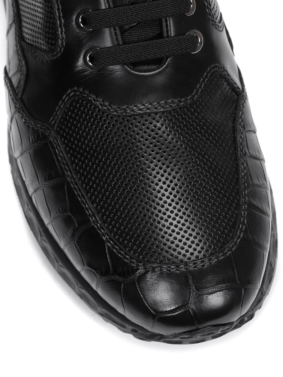 Кроссовки из кожи крокодила