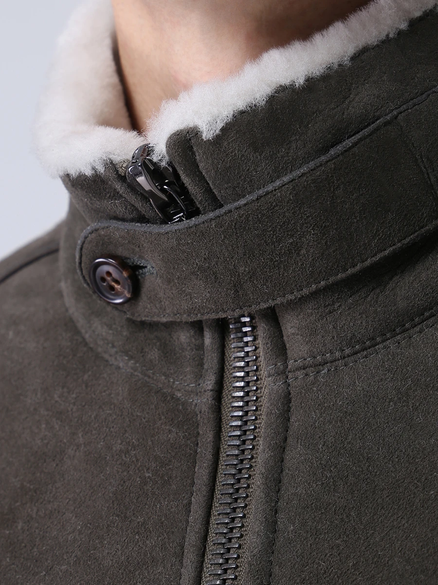 Дубленка укороченная из овчины