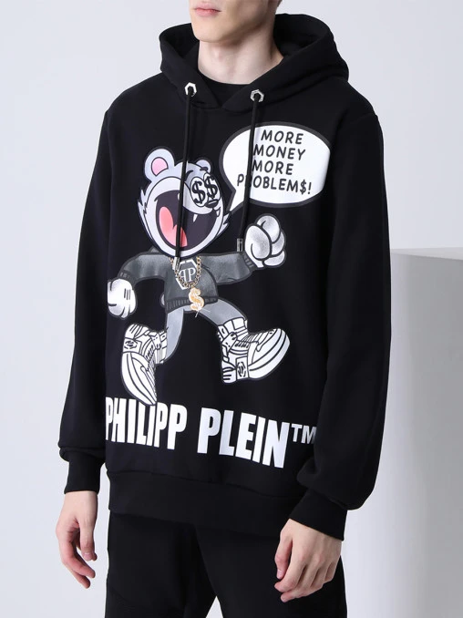 Худи хлопковое с принтом PHILIPP PLEIN