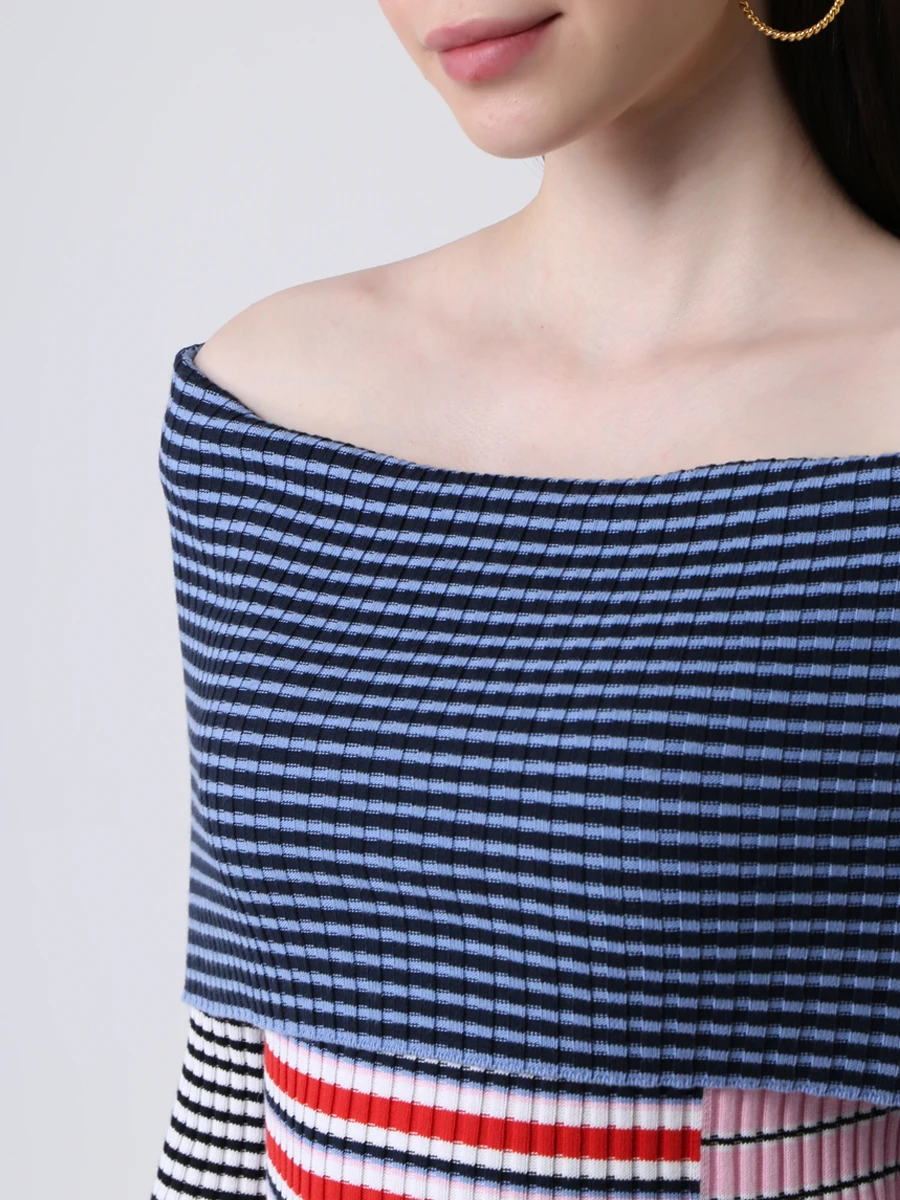 Свитер хлопковый в полоску