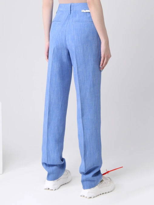 Брюки льняные OFF-WHITE