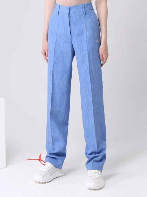 Брюки льняные OFF-WHITE