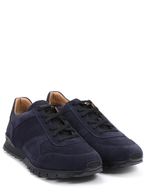 Кроссовки замшевые на меху KITON