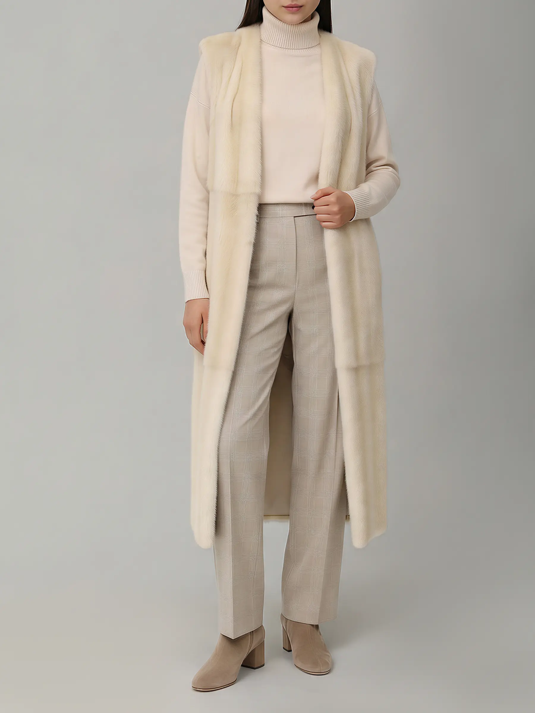 Жилет норковый