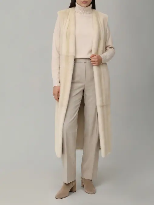 Жилет норковый KITON
