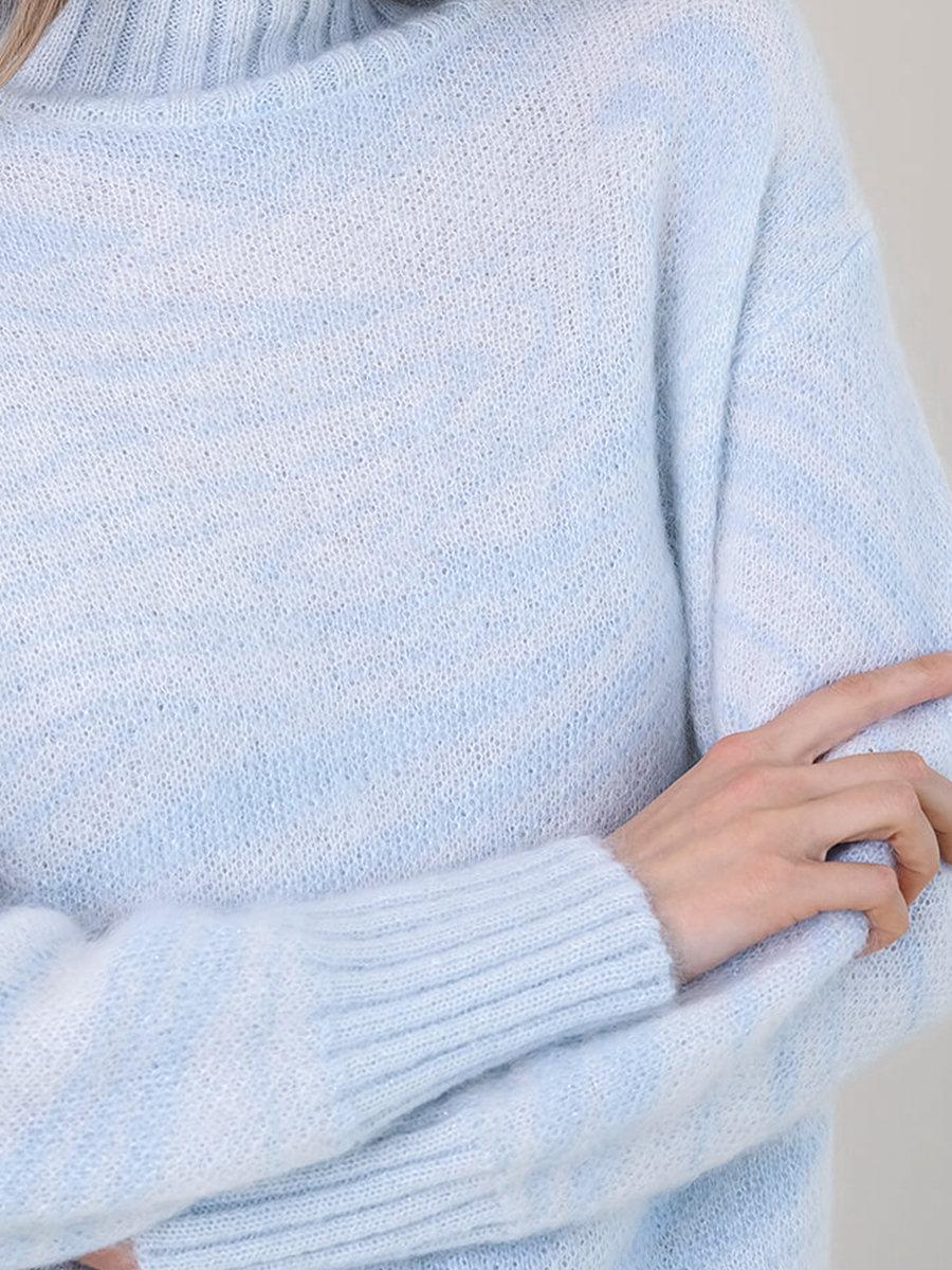 Свитер из мохера с принтом