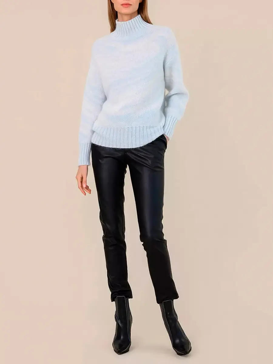 Свитер из мохера с принтом