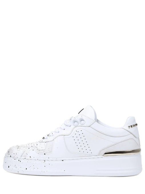 Кеды кожаные G.O.A.T. TM PHILIPP PLEIN