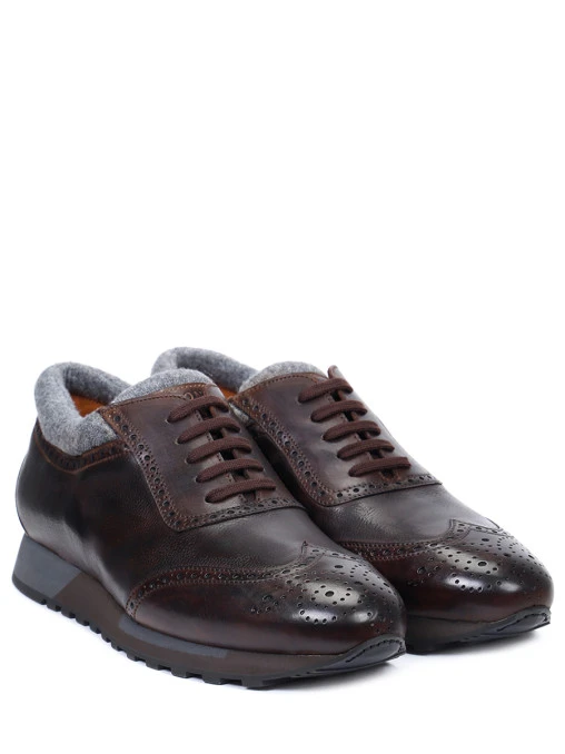 Кроссовки кожаные BONTONI