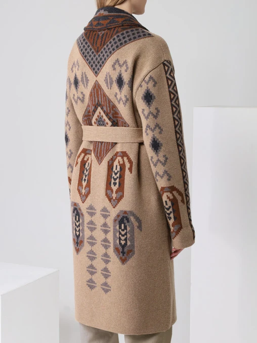 Кардиган шерстяной с принтом ETRO