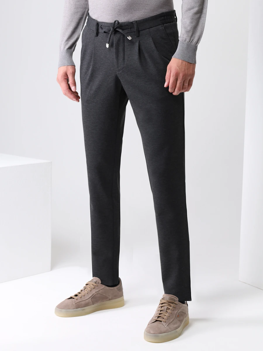 Брюки однотонные