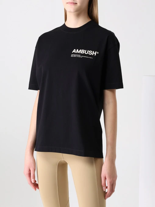 Футболка хлопковая с логотипом AMBUSH