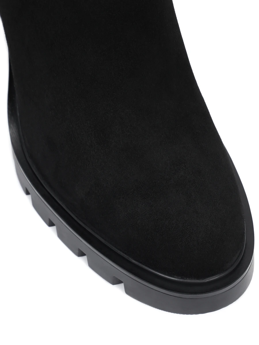 Ботильоны замшевые на меху