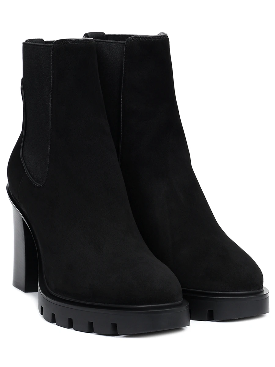 Ботильоны замшевые на меху