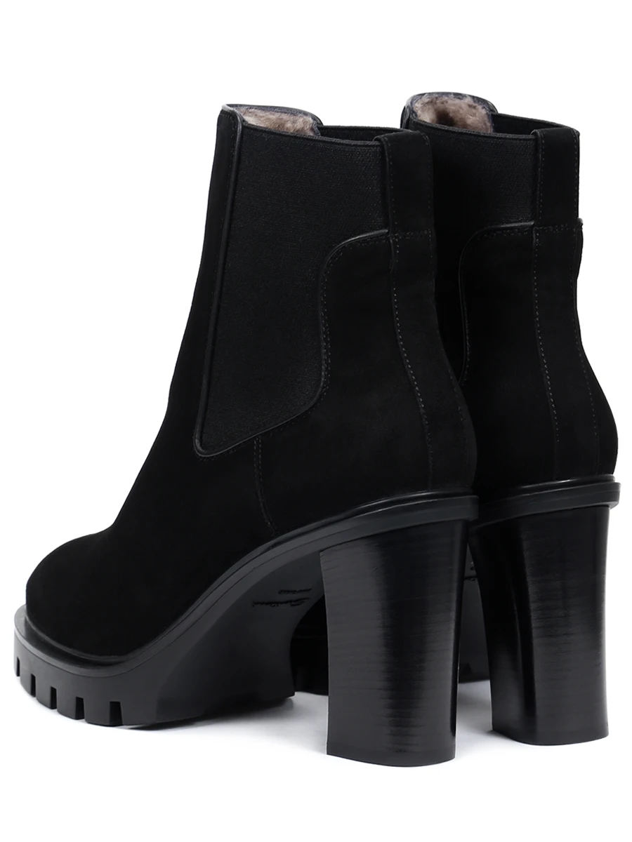 Ботильоны замшевые на меху