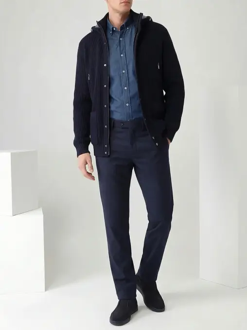 Рубашка Regular Fit хлопковая BRUNELLO CUCINELLI