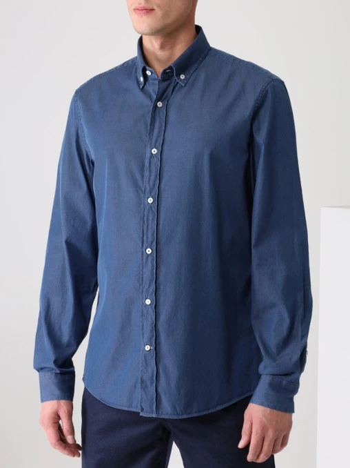 Рубашка Regular Fit хлопковая BRUNELLO CUCINELLI