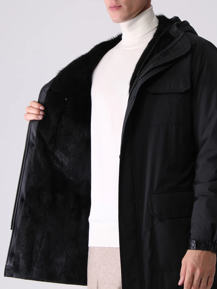 Куртка с мехом ондатры