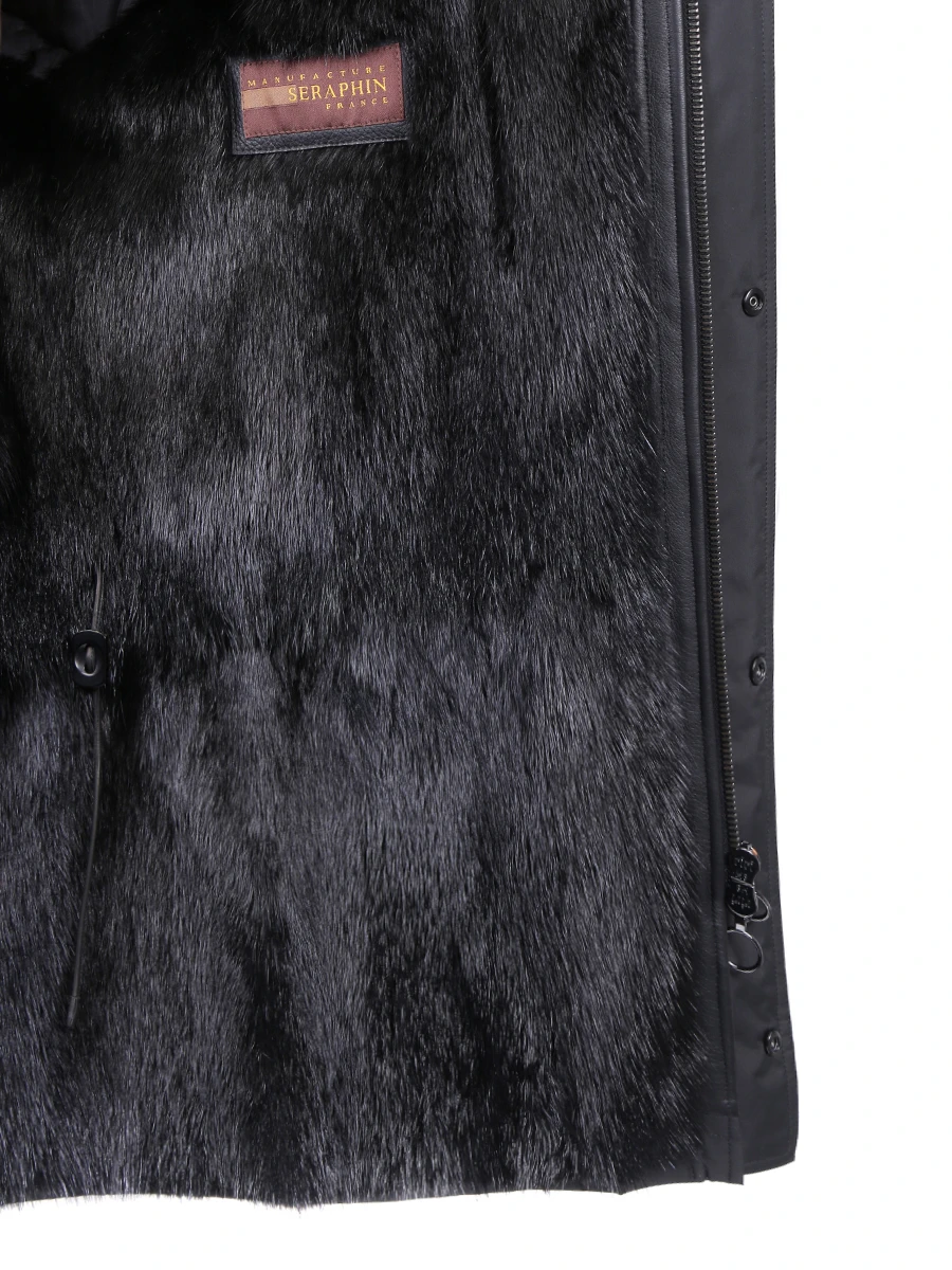 Куртка с мехом ондатры