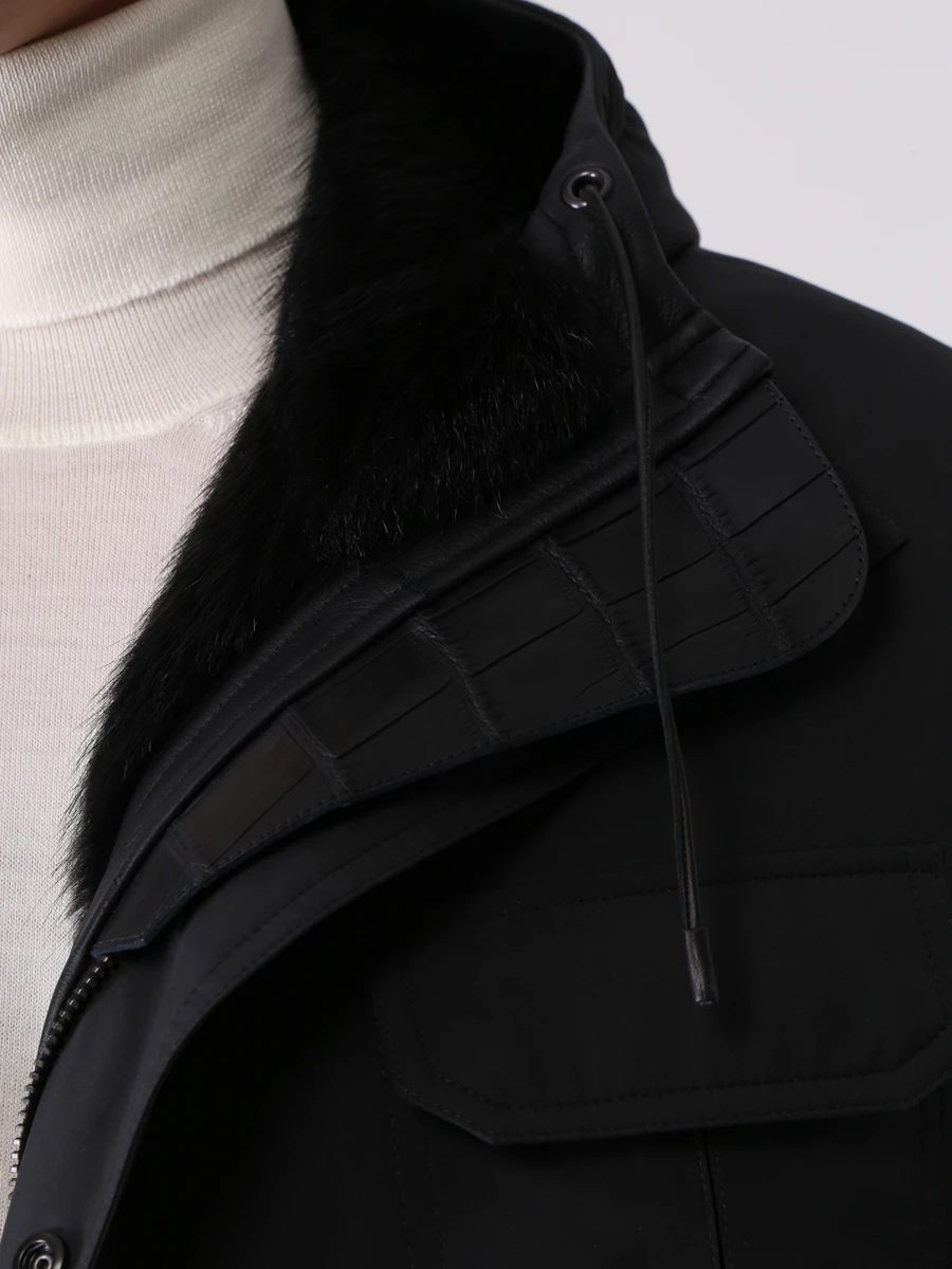 Куртка с мехом ондатры