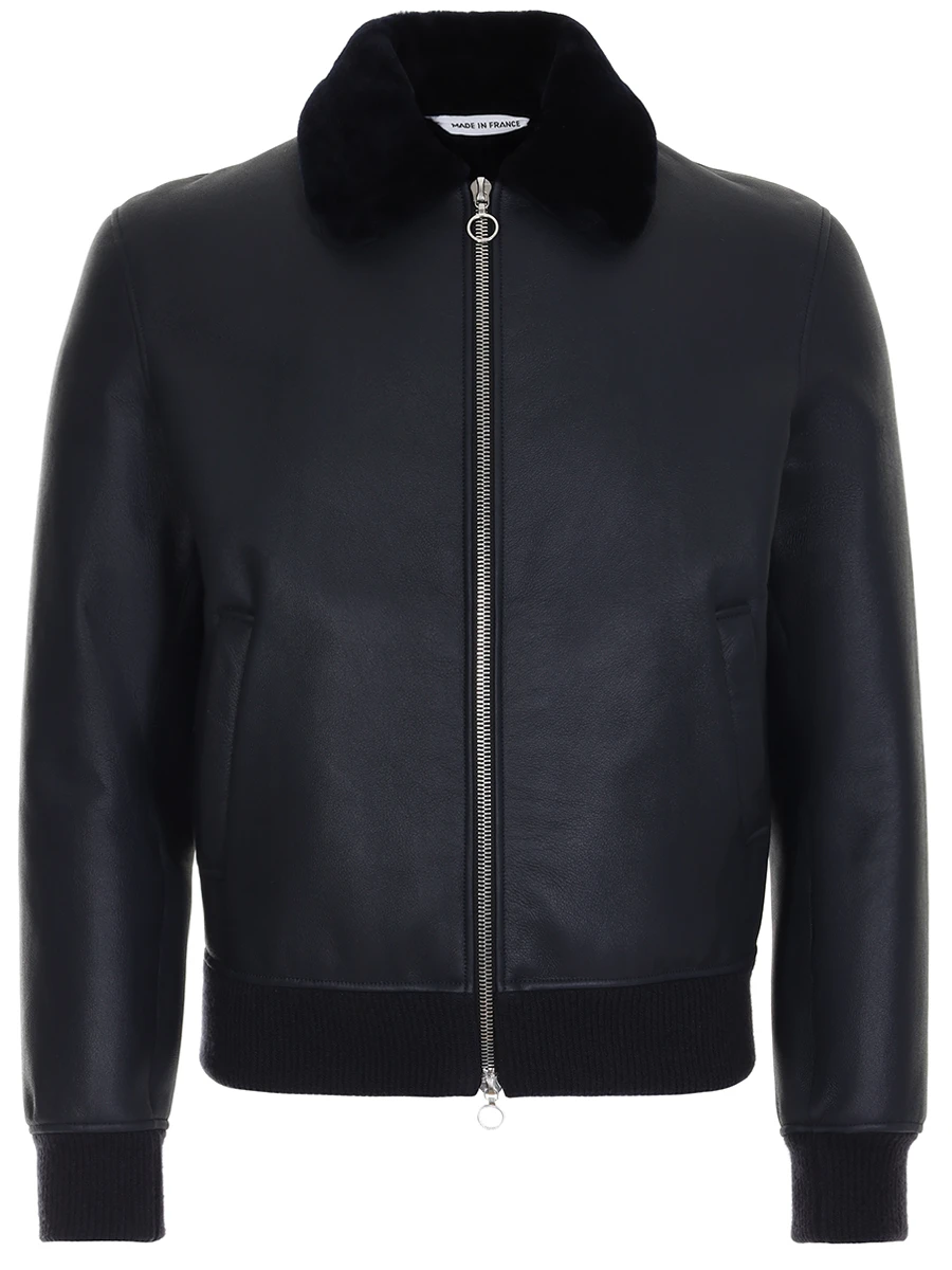 Куртка кожаная с мехом