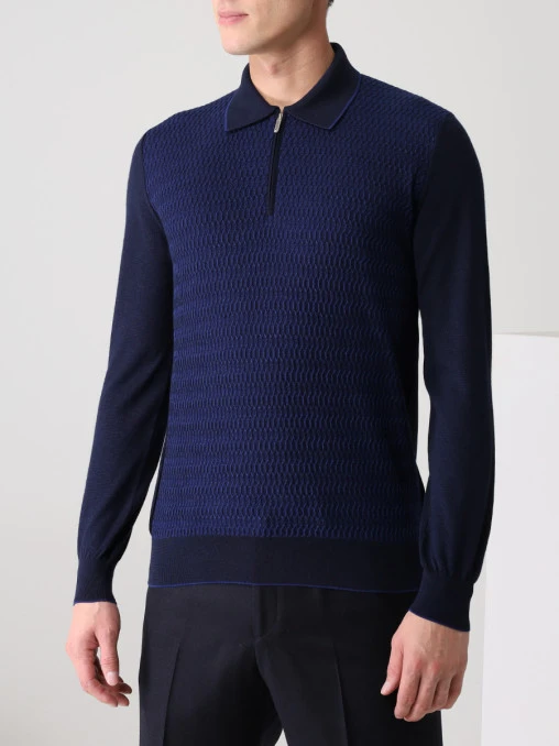 Поло из кашемира и шелка BERTOLO LUXURY MENSWEAR