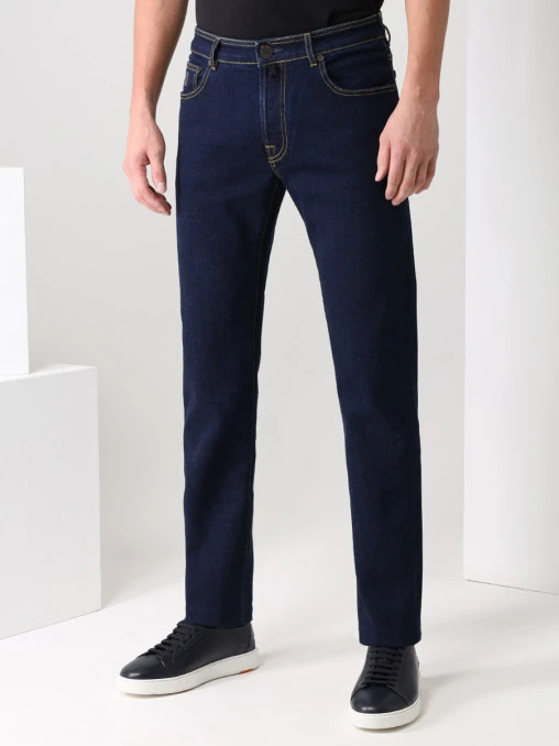 Джинсы Slim Fit хлопковые MOORER