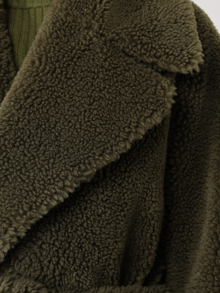 Пальто из экомеха