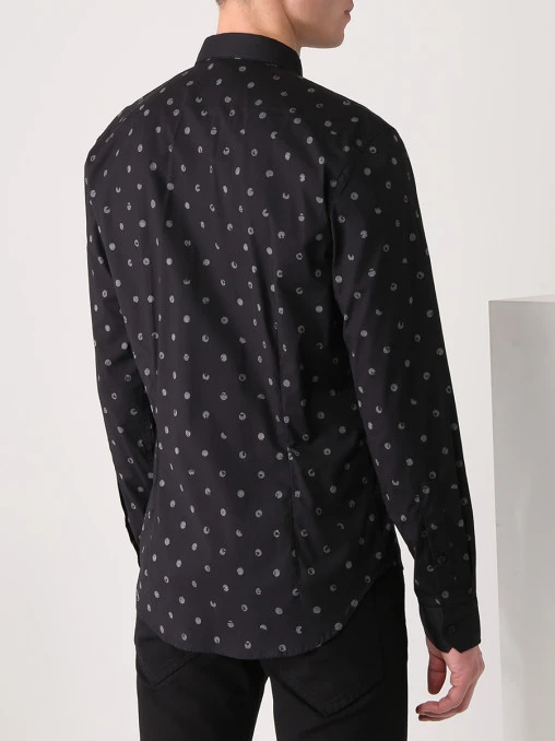 Рубашка Slim Fit хлопковая JOHN RICHMOND