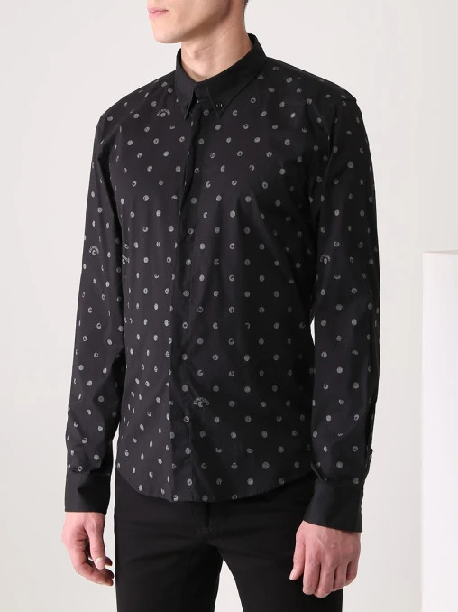 Рубашка Slim Fit хлопковая JOHN RICHMOND