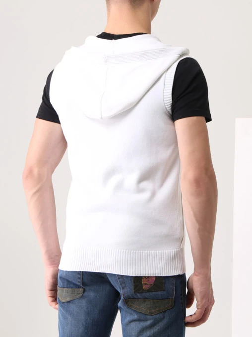 Жилет хлопковый с капюшоном DIRK BIKKEMBERGS