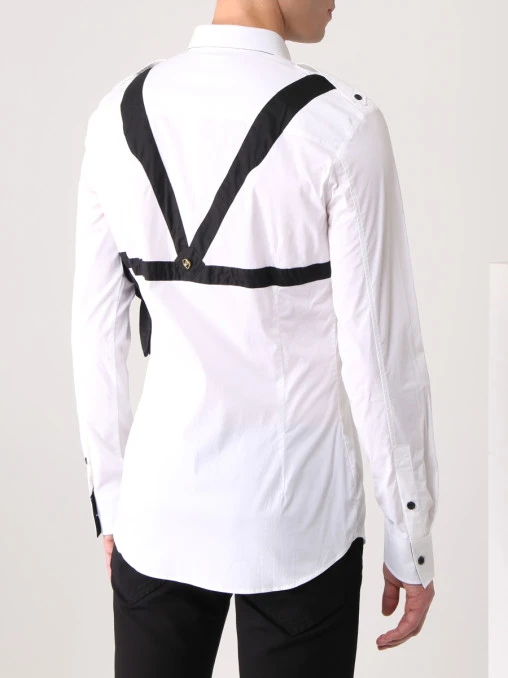 Рубашка Slim Fit хлопковая FRANKIE MORELLO