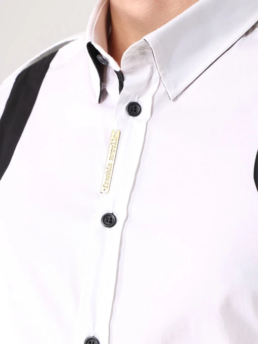 Рубашка Slim Fit хлопковая FRANKIE MORELLO