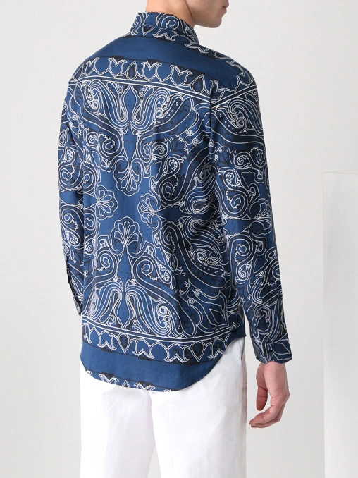 Рубашка Slim Fit хлопковая ETRO