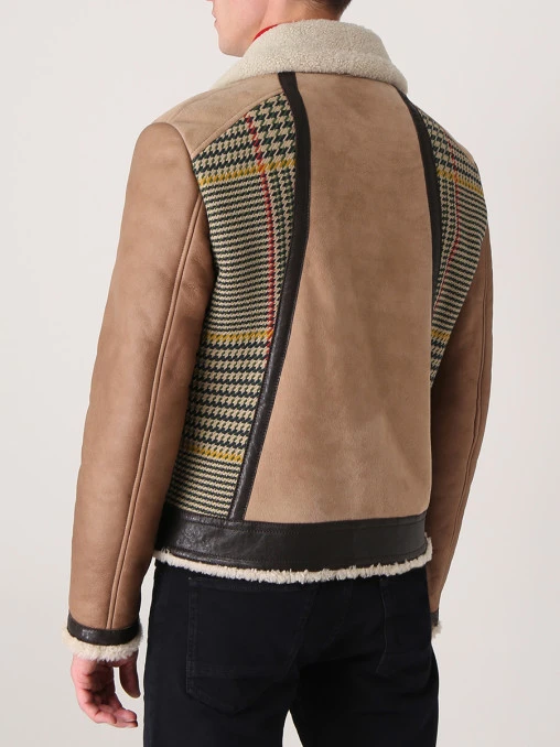 Дубленка комбинированная из овчины ETRO