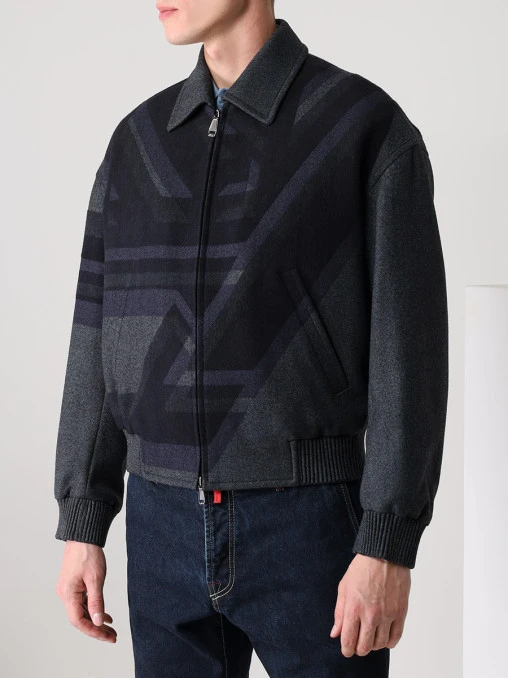 Бомбер шерстяной утепленный BRIONI