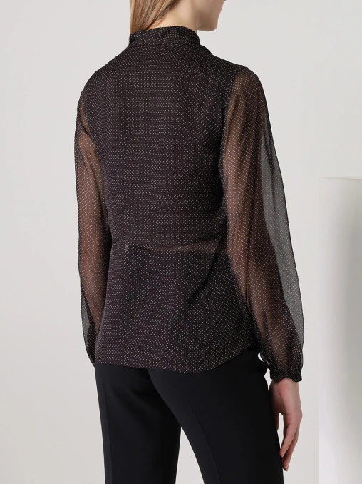 Блуза шелковая в горох BRIONI