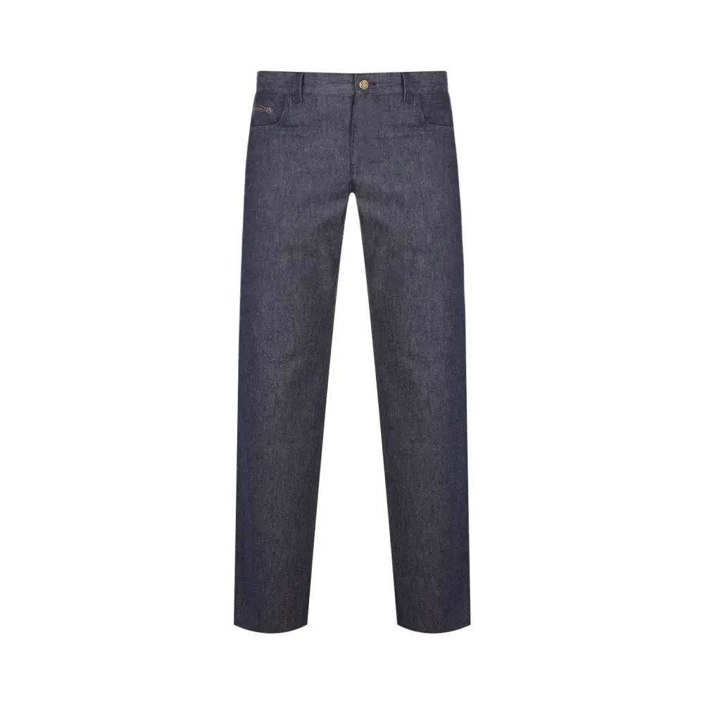 Джинсы Regular Fit из хлопка и шерсти