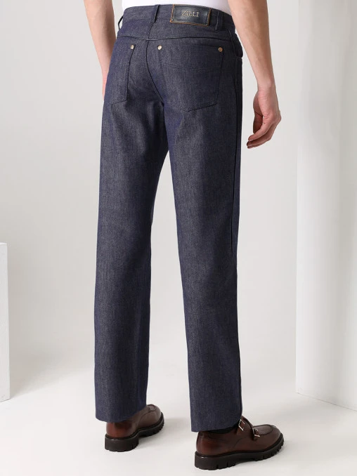 Джинсы Regular Fit из хлопка и шерсти ZILLI