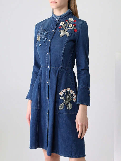 Платье джинсовое ALEXANDER MCQUEEN