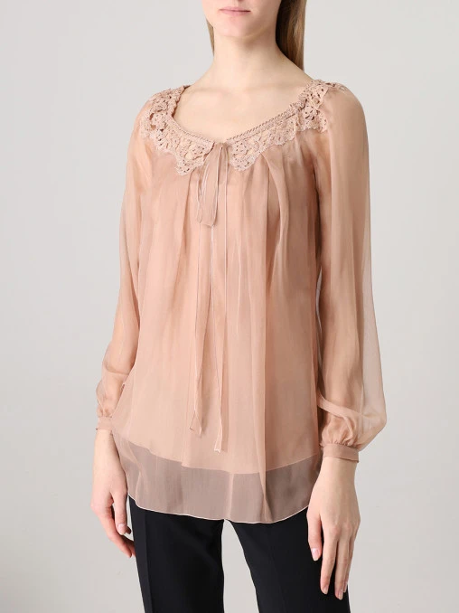 Блуза шелковая ALBERTA FERRETTI