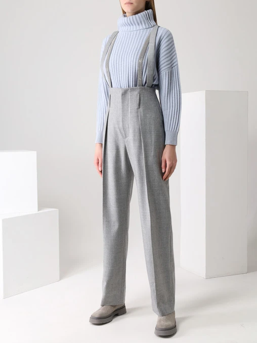 Брюки шерстяные BRUNELLO CUCINELLI
