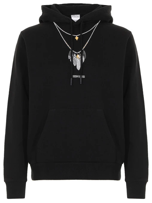 Худи хлопковое с принтом MARCELO BURLON