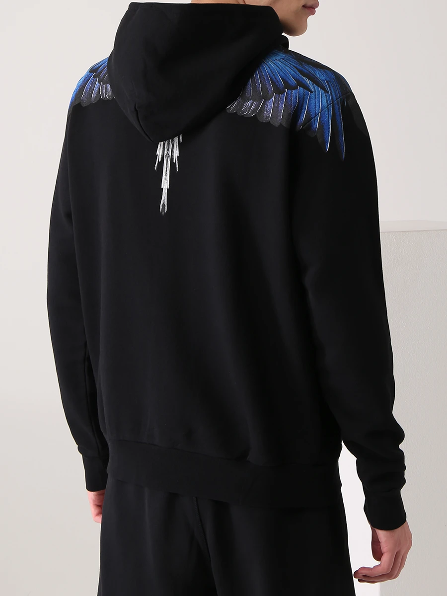 Худи хлопковое с принтом