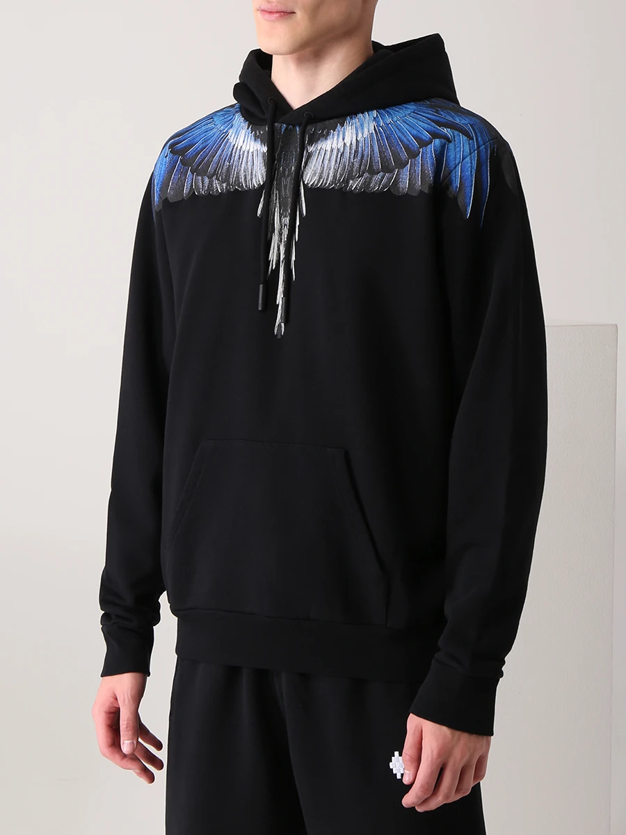 Худи хлопковое с принтом