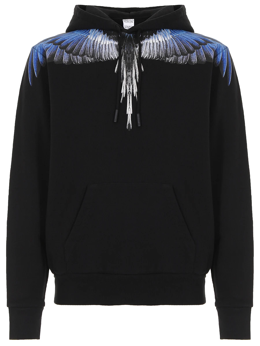 Худи хлопковое с принтом