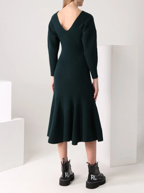 Платье шерстяное ALEXANDER MCQUEEN
